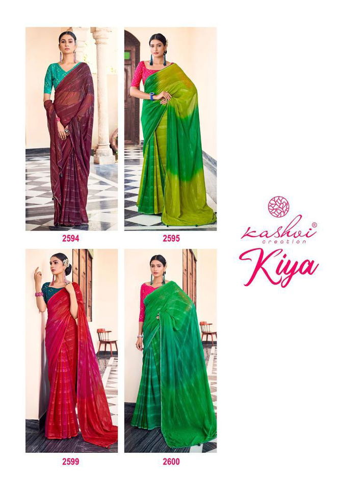 Kashvi Kiya Zenon Fancy Casual Wear Wholesale Saree Collection